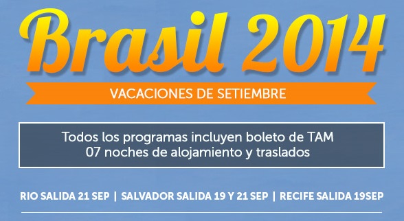Sugerencias para vacaciones de primavera Brasil y Europa a precios especiales
