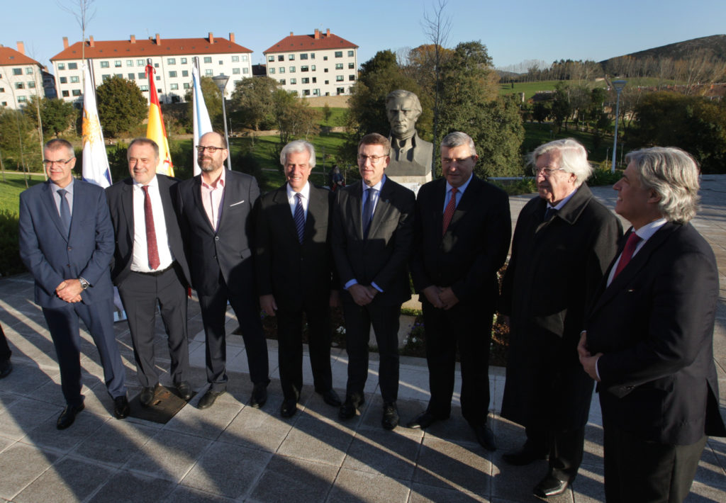 O presidente da Xunta, Alberto Nez Feijo, acompaar o presidente da Repblica Oriental do Uruguai, Tabar Vzquez, na ofrenda floral ante o monumento ao xeneral Jos Gervasio Artigas.