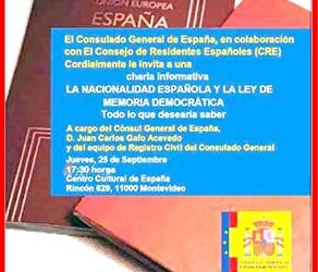 Comunicado del Consulado de España sobre Ley de Memoria Democrática