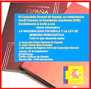 Comunicado del Consulado de España sobre Ley de Memoria Democrática