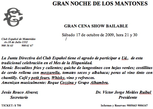 Gran noche de los mantones