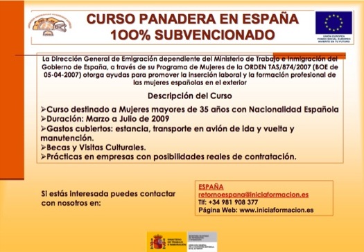 Curso de Panadera